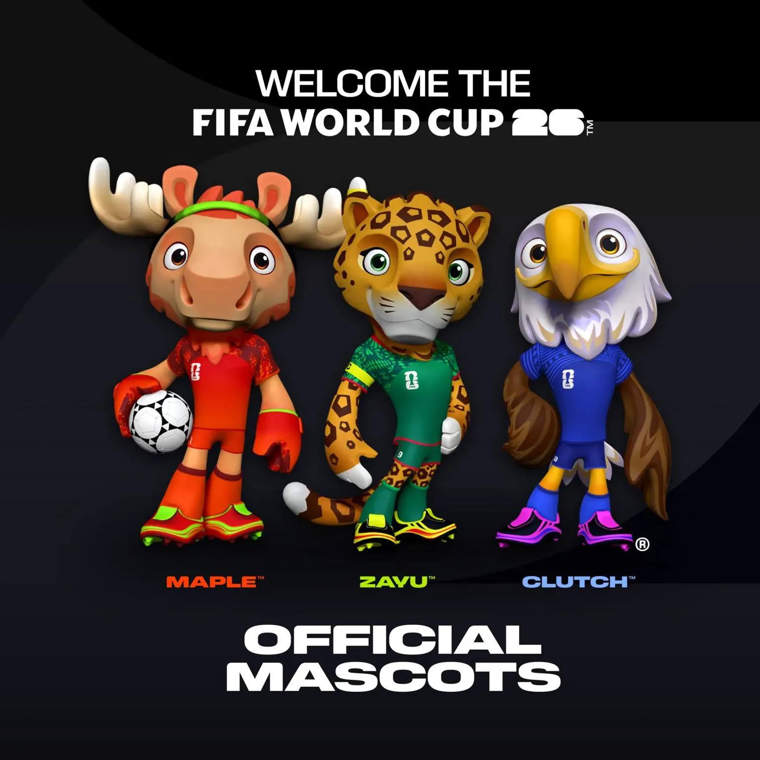FIFA 2026 World Cup Mascots Revealed: Meet Clutch, Zayu, and Maple